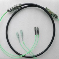2 Strand FC SC OM4 Multimode Outdoor Waterproof Patch Cable