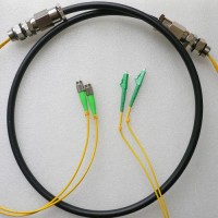 2 Strand FC/APC LC/APC Singlemode Outdoor Waterproof Patch Cable