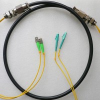 2 Strand FC/APC LC/UPC Singlemode Outdoor Waterproof Patch Cable