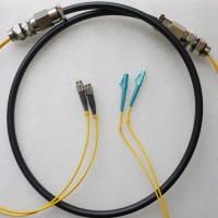 2 Strand FC/UPC LC/UPC Singlemode Outdoor Waterproof Patch Cable