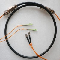 2 Strand LC ST 62.5 Multimode Outdoor Waterproof Patch Cable