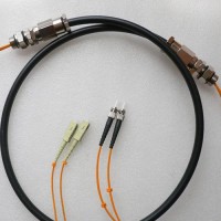 2 Strand SC ST 50 Multimode Outdoor Waterproof Patch Cable
