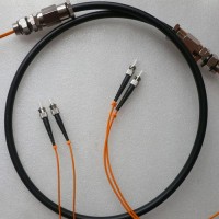 2 Strand ST ST 62.5 Multimode Outdoor Waterproof Patch Cable