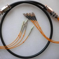 4 Strand FC LC 62.5 Multimode Outdoor Waterproof Patch Cable