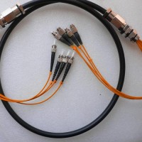 4 Strand FC ST 50 Multimode Outdoor Waterproof Patch Cable