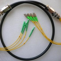4 Strand FC/APC LC/APC Singlemode Outdoor Waterproof Patch Cable