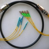 4 Strand FC/APC LC/UPC Singlemode Outdoor Waterproof Patch Cable