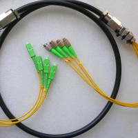 4 Strand FC/APC SC/APC Singlemode Outdoor Waterproof Patch Cable