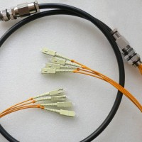 4 Strand SC SC 62.5 Multimode Outdoor Waterproof Patch Cable