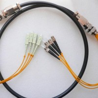 4 Strand SC ST 50 Multimode Outdoor Waterproof Patch Cable