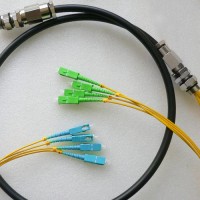 4 Strand SC/APC SC/UPC Singlemode Outdoor Waterproof Patch Cable