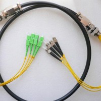 4 Strand SC/APC ST/UPC Singlemode Outdoor Waterproof Patch Cable