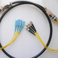 4 Strand SC/UPC ST/UPC Singlemode Outdoor Waterproof Patch Cable