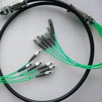 6 Strand FC FC OM3 Multimode Outdoor Waterproof Patch Cable