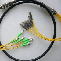 6 Strand FC/APC FC/UPC Singlemode Outdoor Waterproof Patch Cable