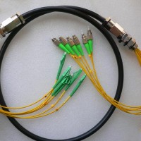 6 Strand FC/APC LC/APC Singlemode Outdoor Waterproof Patch Cable