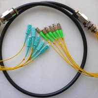 6 Strand FC/APC SC/UPC Singlemode Outdoor Waterproof Patch Cable