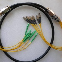 6 Strand FC/UPC LC/APC Singlemode Outdoor Waterproof Patch Cable