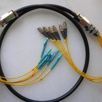 6 Strand FC/UPC LC/UPC Singlemode Outdoor Waterproof Patch Cable
