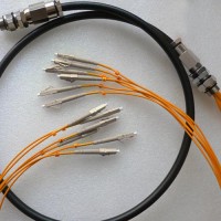 6 Strand LC LC 50 Multimode Outdoor Waterproof Patch Cable
