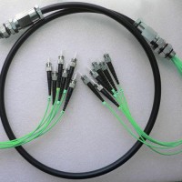 6 Strand ST ST OM4 Multimode Outdoor Waterproof Patch Cable