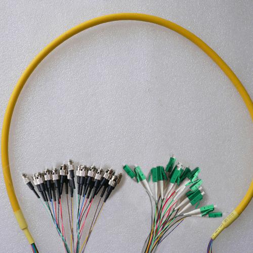 24 Fiber LC/APC ST/UPC 9/125 OS2 Singlemode Patch Cable