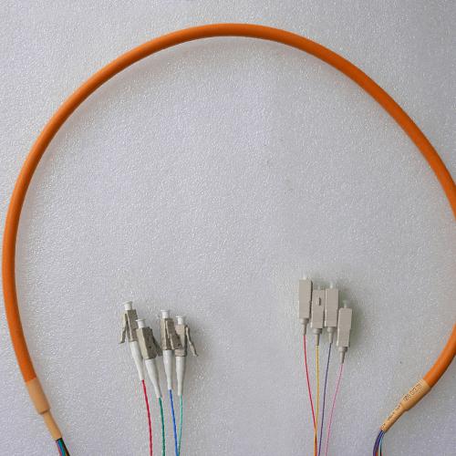 4 Fiber LC/PC SC/PC 62.5/125 OM1 Multimode Patch Cable
