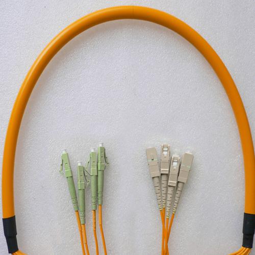 4 Fiber LC/PC SC/PC 50/125 OM2 Multimode Patch Cable