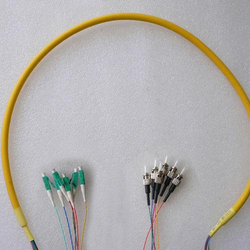 6 Fiber LC/APC ST/UPC 9/125 OS2 Singlemode Patch Cable