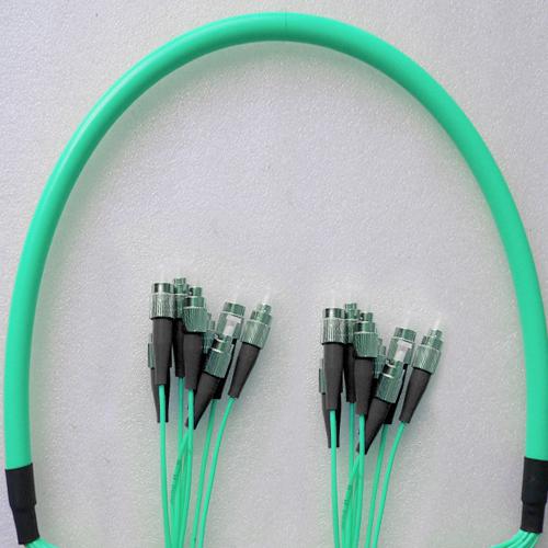 8 Fiber FC/PC FC/PC 50/125 OM3 Multimode Patch Cable