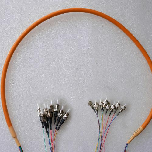 8 Fiber FC/PC ST/PC 50/125 OM2 Multimode Patch Cable