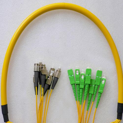 8 Fiber FC/UPC SC/APC 9/125 OS2 Singlemode Patch Cable