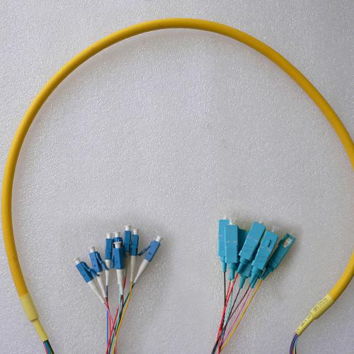 8 Fiber LC/UPC SC/UPC 9/125 OS2 Singlemode Patch Cable