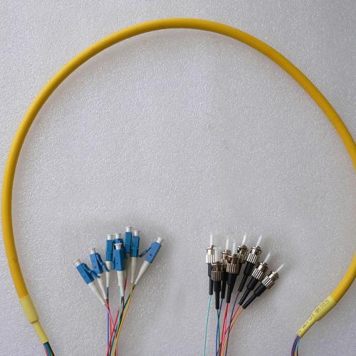 8 Fiber LC/UPC ST/UPC 9/125 OS2 Singlemode Patch Cable